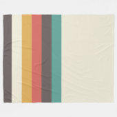 Klassieke Retrostripes Fleece Deken (Voorkant (Horizontaal))