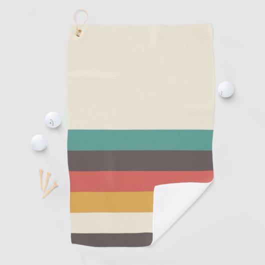 Klassieke Retrostripes Golfhanddoek (Insitu)
