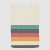 Klassieke Retrostripes Golfhanddoek (Voorkant)