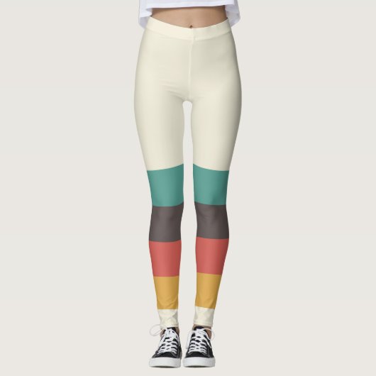 Klassieke Retrostripes Leggings (Voorkant)