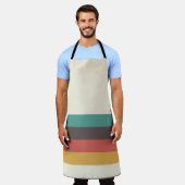 Klassieke Retrostripes Schort (Gedragen)