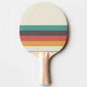 Klassieke Retrostripes Tafeltennisbatje (Achterkant)