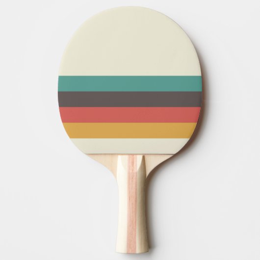 Klassieke Retrostripes Tafeltennisbatje (Voorkant)