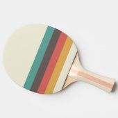 Klassieke Retrostripes Tafeltennisbatje (Zijkant)
