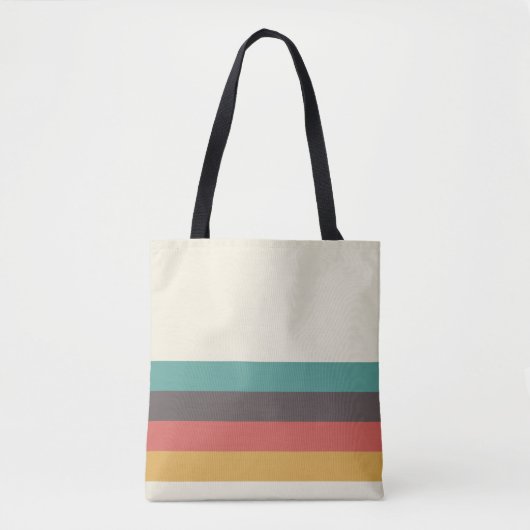 Klassieke Retrostripes Tote Bag (Voorkant)