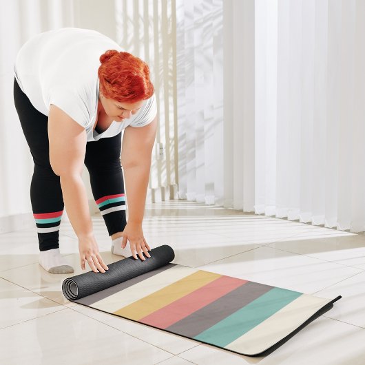Klassieke Retrostripes Yogamat