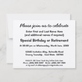 Klassieke retruck voor mousserend kaart (Achterkant)