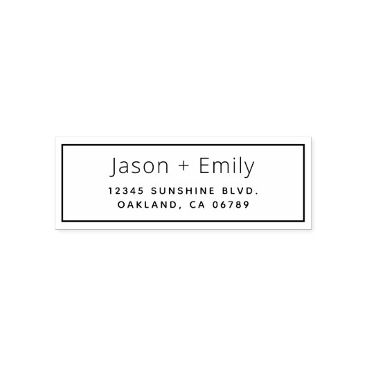 Klassieke Return Address Self Inking Stamp Zelfinktende Stempel (Design)