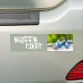 klassieke rider bumpersticker (Op auto)