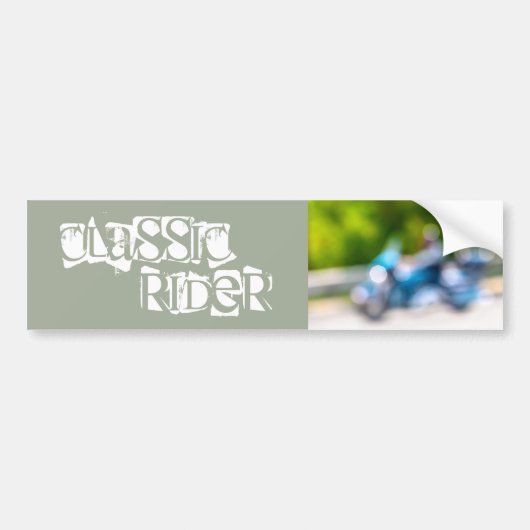 klassieke rider bumpersticker (Voorkant)