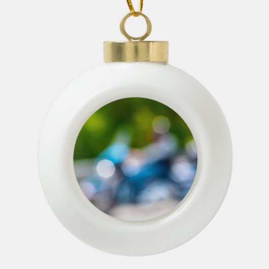 klassieke rijder keramische bal ornament (Voorkant)
