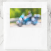 klassieke rijder rechthoekige sticker (Tas)
