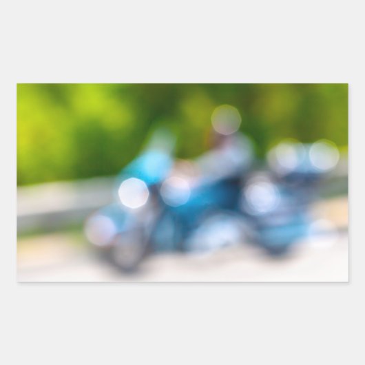 klassieke rijder rechthoekige sticker (Voorkant)