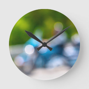 klassieke rijder ronde klok