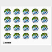 klassieke rijder ronde sticker (Vel)