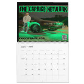 Klassieke rijst & Impala Box Bubel & Donk Car Cal Kalender (Mar 2026)