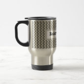 Klassieke ripple Chevron Travel Mug - Grijs Reisbeker (Links)