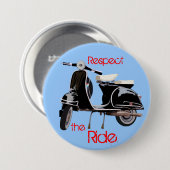 klassieke rit ronde button 7,6 cm (Voorkant /achterkant)