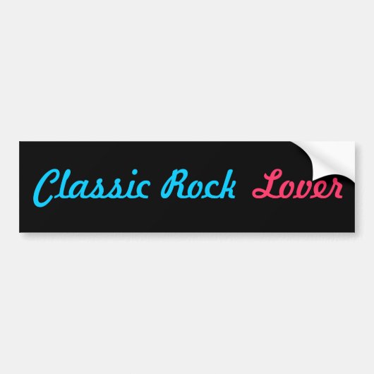 KLASSIEKE ROCK bumper sticker (Voorkant)
