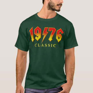 Klassieke Rock Legende 1976 50 Jaar oud 50ste T-shirt