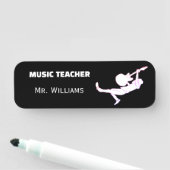 Klassieke Rock Muziek Leraar Naamplaatje (In situ)