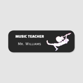 Klassieke Rock Muziek Leraar Naamplaatje
