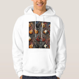 Klassieke Rock Rytmes: Vintage Elektrische Gitaar Hoodie