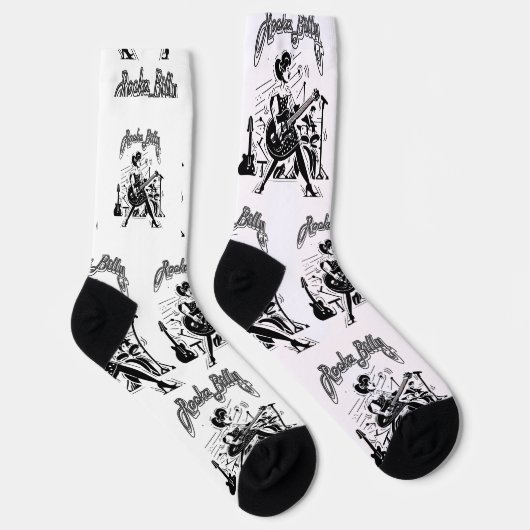 Klassieke Rockabilly Gitaarklank Sokken (Rechts)