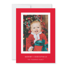 Klassieke rode achtergrondfoto met kerstkaart