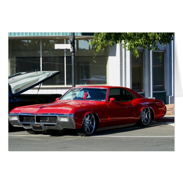 Klassieke rode auto (Voorkant Horizontaal)