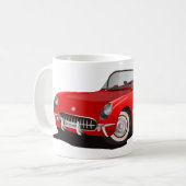 Klassieke rode auto koffiemok (Voorkant links)
