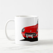 Klassieke rode auto koffiemok (Links)