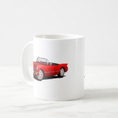 Klassieke rode auto koffiemok (Voorkant links)