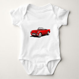 Klassieke rode auto romper