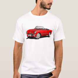 Klassieke rode auto t-shirt