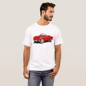 Klassieke rode auto t-shirt (Voorkant volledig)