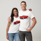 Klassieke rode auto t-shirt (Unisex)