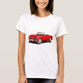 Klassieke rode auto t-shirt