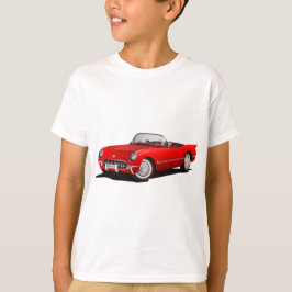 Klassieke rode auto t-shirt