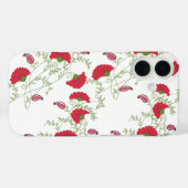 Klassieke rode bloem- en paisleypatroon iPhone-hoe Case-Mate iPhone Case (Achterkant (horizontaal))