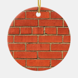 Klassieke Rode Brick-muur Keramisch Ornament