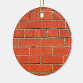 Klassieke Rode Brick-muur Keramisch Ornament (Links)