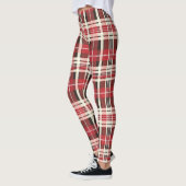 Klassieke rode Campbell Clan Tartan Plaid Design Leggings (Links)