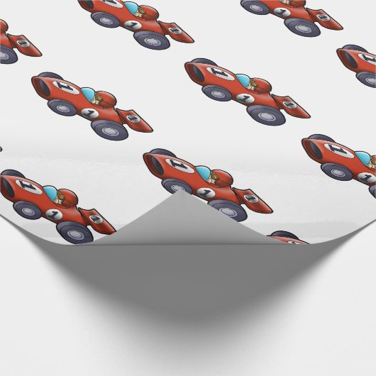 Klassieke rode cartoon voor kinderen cadeaupapier (Hoek)