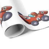 Klassieke rode cartoon voor kinderen cadeaupapier (Rol Hoek)