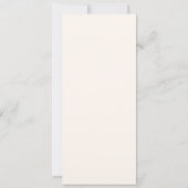 Klassieke rode creme kerst diner menu kaart (Achterkant)