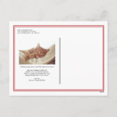 Klassieke Rode Dubbele Grens Foto Kerstmis Feestdagenkaart (Achterkant)