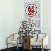 Klassieke Rode Dubbele Xi Chinese Bruiloft Raamsticker