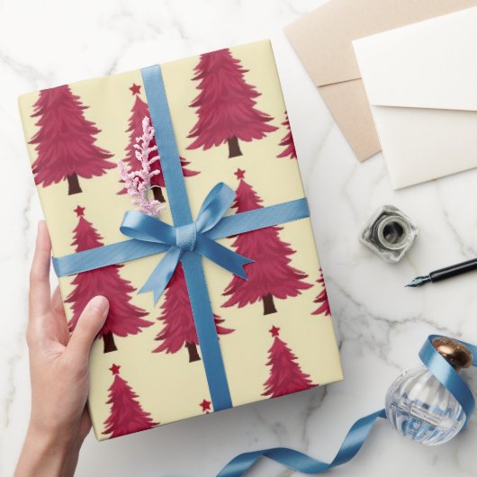 Klassieke rode elegantie kerst cadeaupapier (Geschenken)