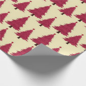 Klassieke rode elegantie kerst cadeaupapier (Hoek)